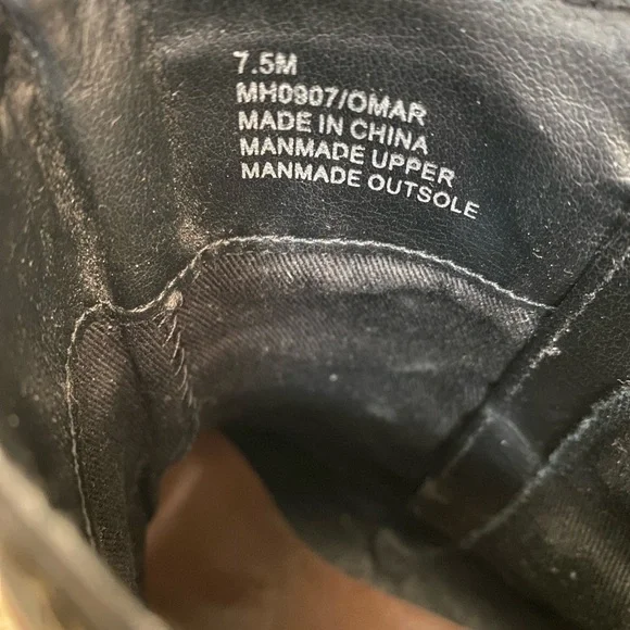 MIA Black Heeled Boots with Buckle Accents - Picture 6 of 7